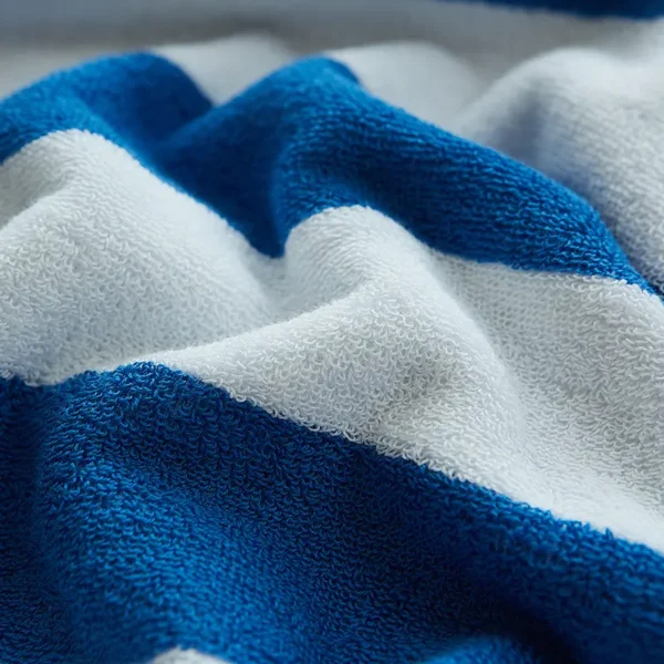 Blue Stripe Pool Towel - Image 2